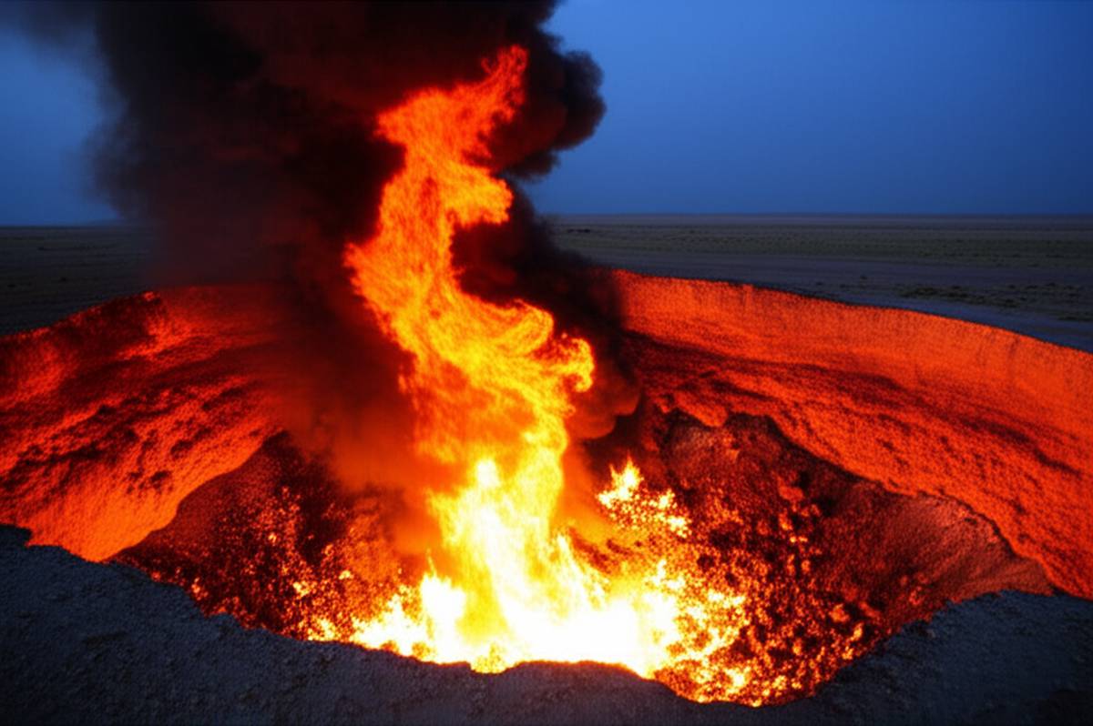 ترکمنستان | گردشگری دروازه جهنم، ترکمنستان (The Door to Hell)