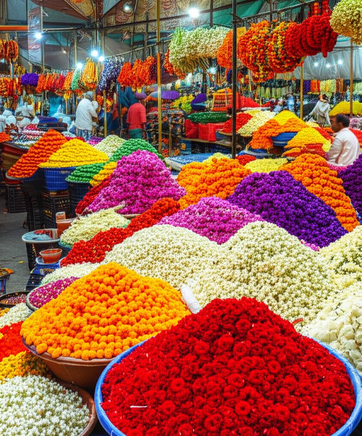 ۵ بازار گل مشهور در هند
