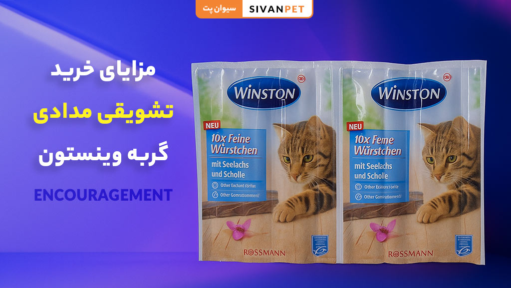 مزایای خرید تشویقی مدادی گربه وینستون از سیوان پت