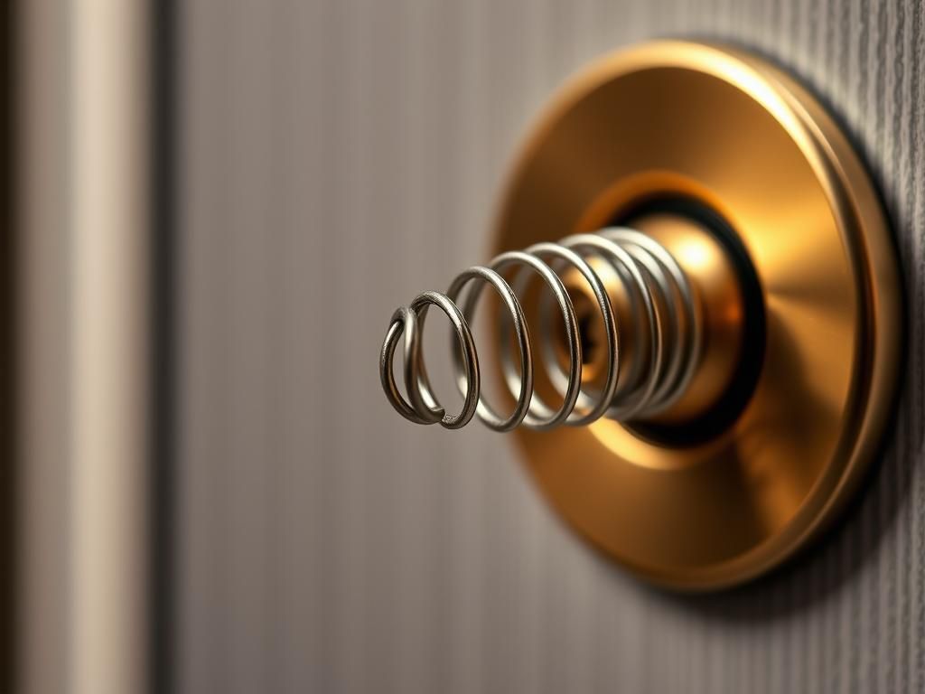 شکستن فنر حلزونی دستگیره درب