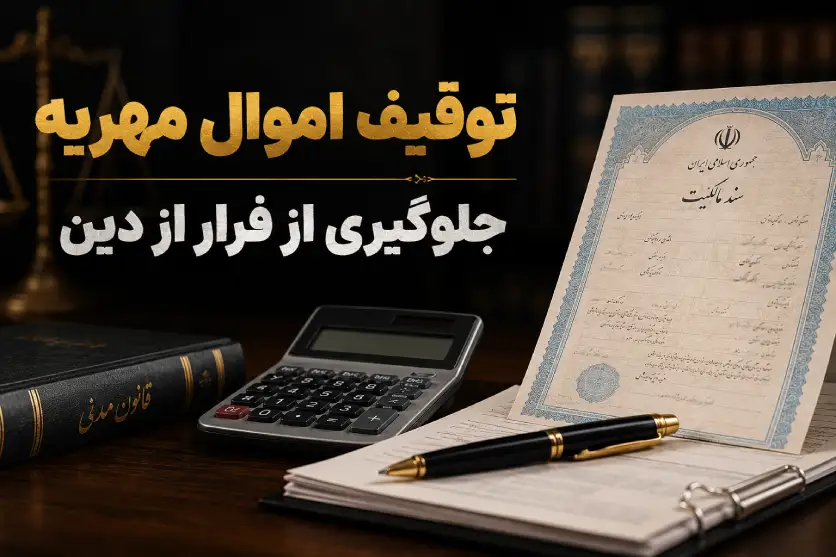 توقیف اموال برای مهریه؛ راهکار قانونی فرار از دین و توقیف سند ملکی