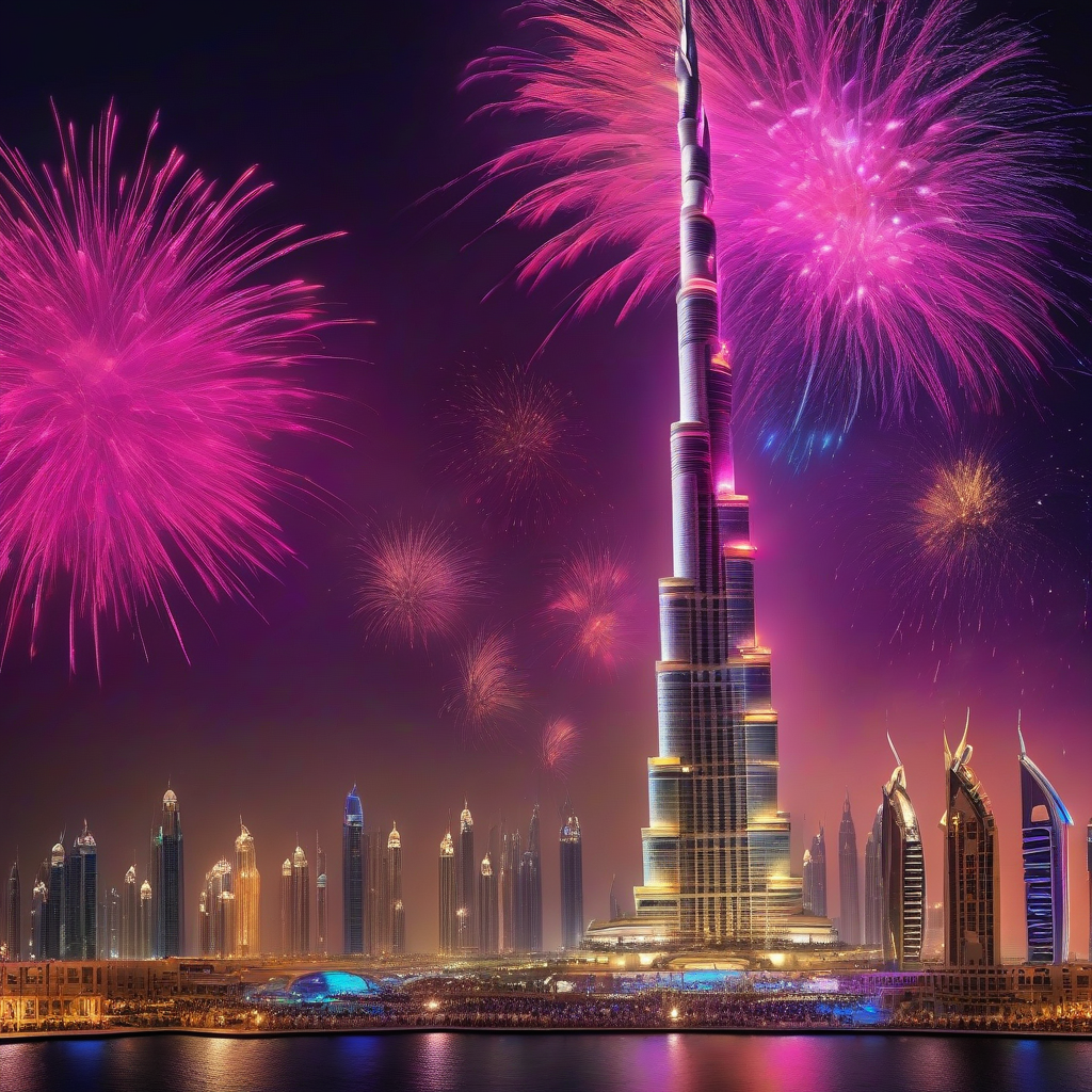 آتش بازی سال نو دبی 2024 | رکورد گینس + بهترین مکان ها