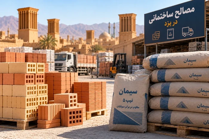 خرید آجر و سیمان در یزد؛ راهنمای انتخاب فروشگاه